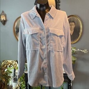 Ashley By 26 International Light Blue Button Down Shirt